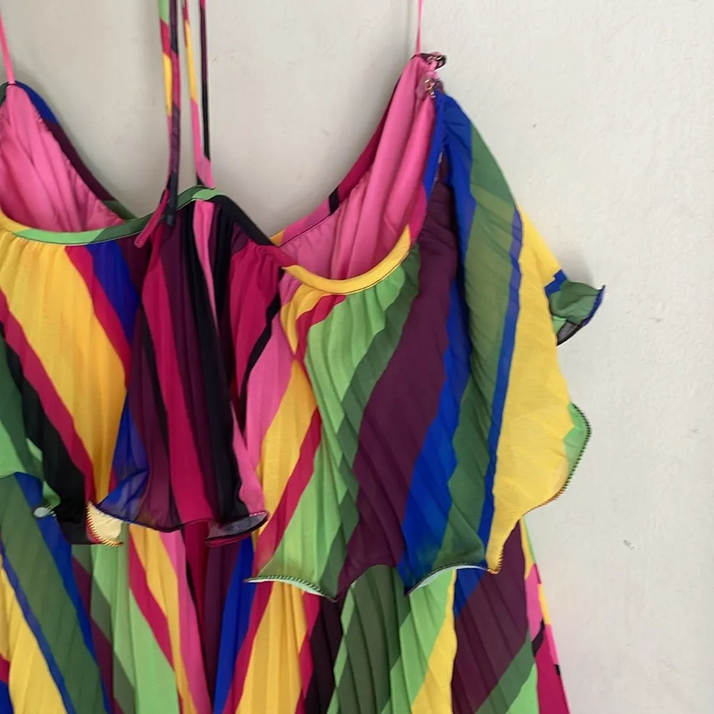 AMUR Sevyn Mini Halter Dress Pink Size 12 - Image 5