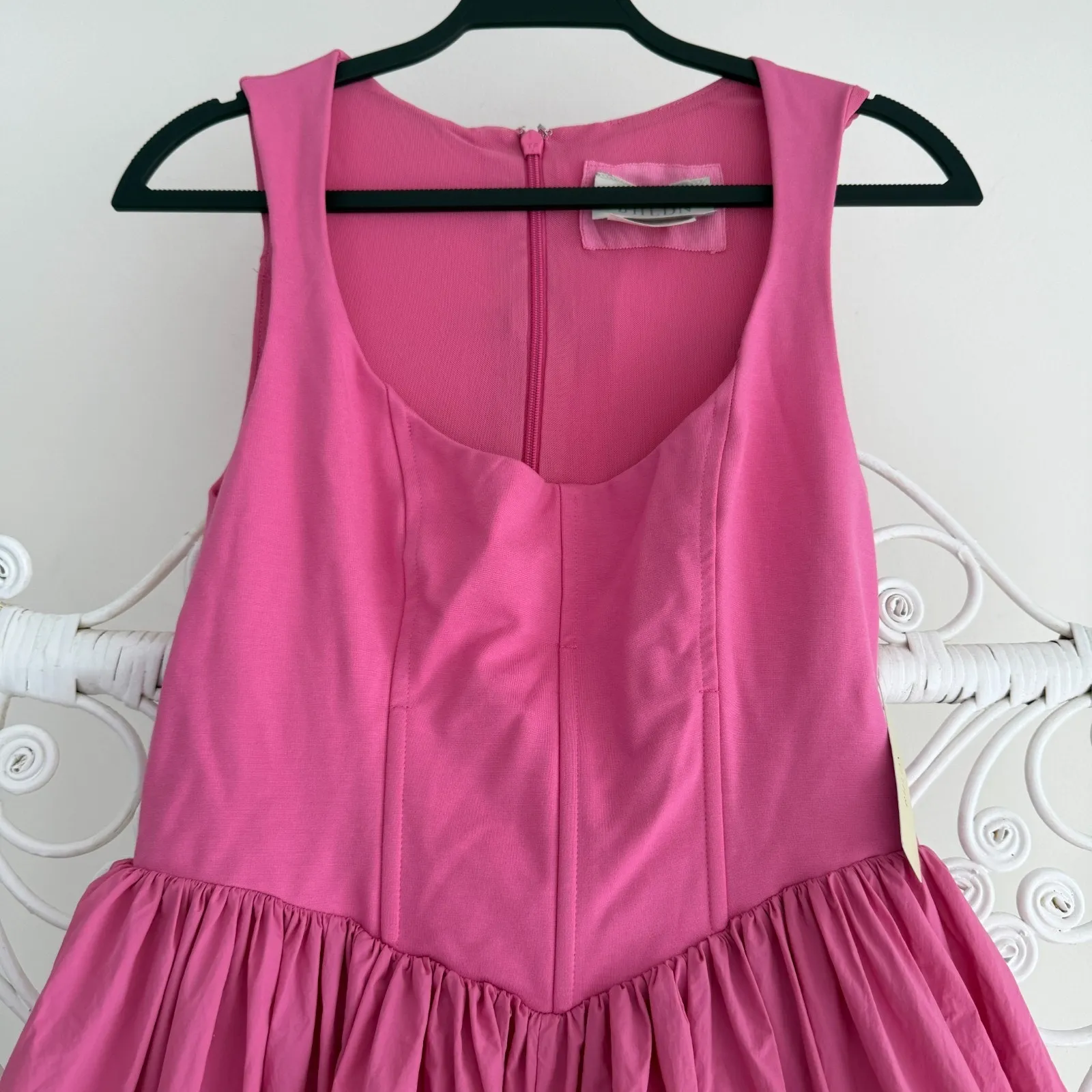 BHLDN Anthropologie Jemma Maxi Dress Small Pink Tulle Corset Romantic Coquette - Image 6