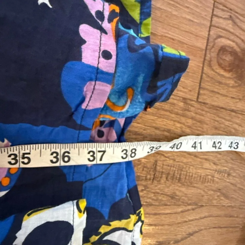 Kactus Cotton paisley braided neck long sleeve dress size XXL Blue - Image 9