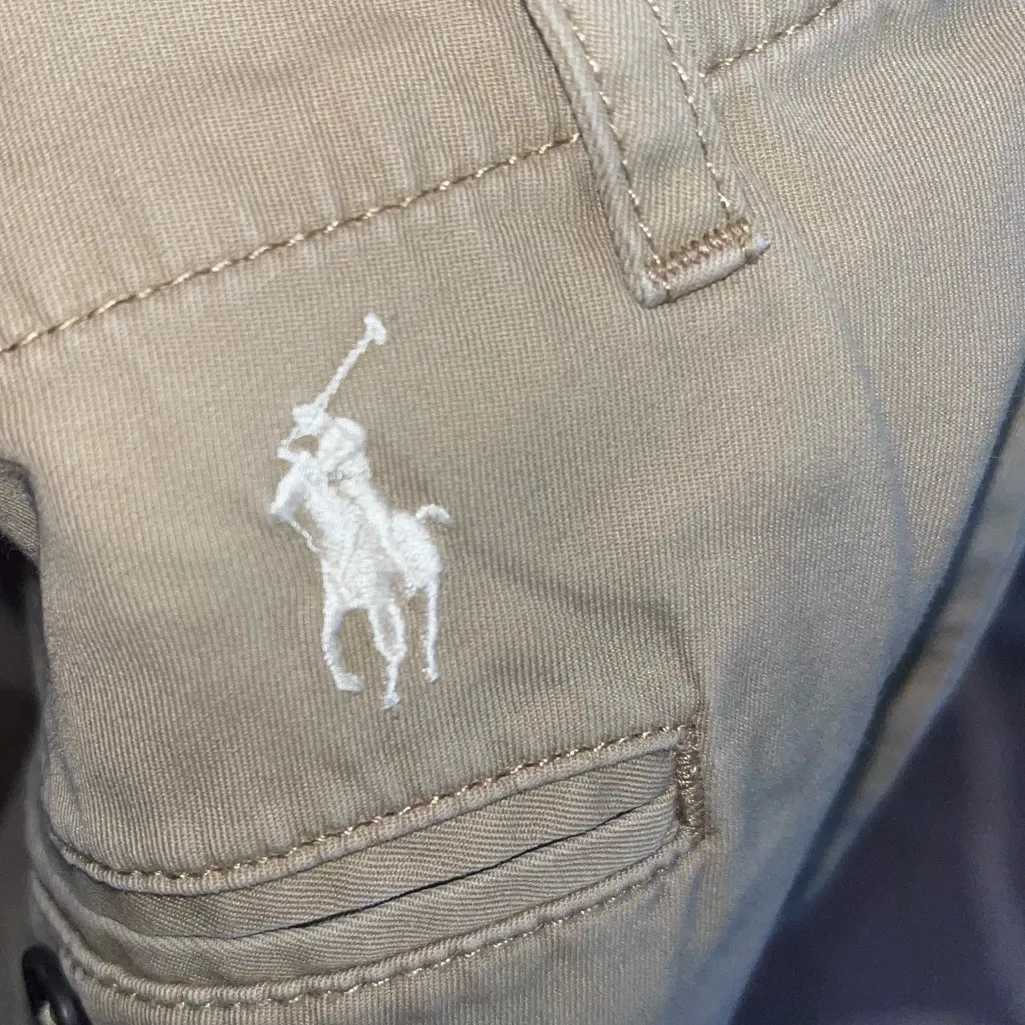 Polo Ralph Lauren Women's Khaki Chino Shorts Beige Size 12 - Image 3