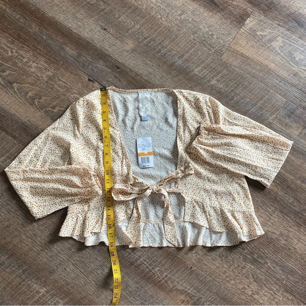 Sadie & Sage Top Ruffle Tie Front NEW Festival Sexy - Image 7