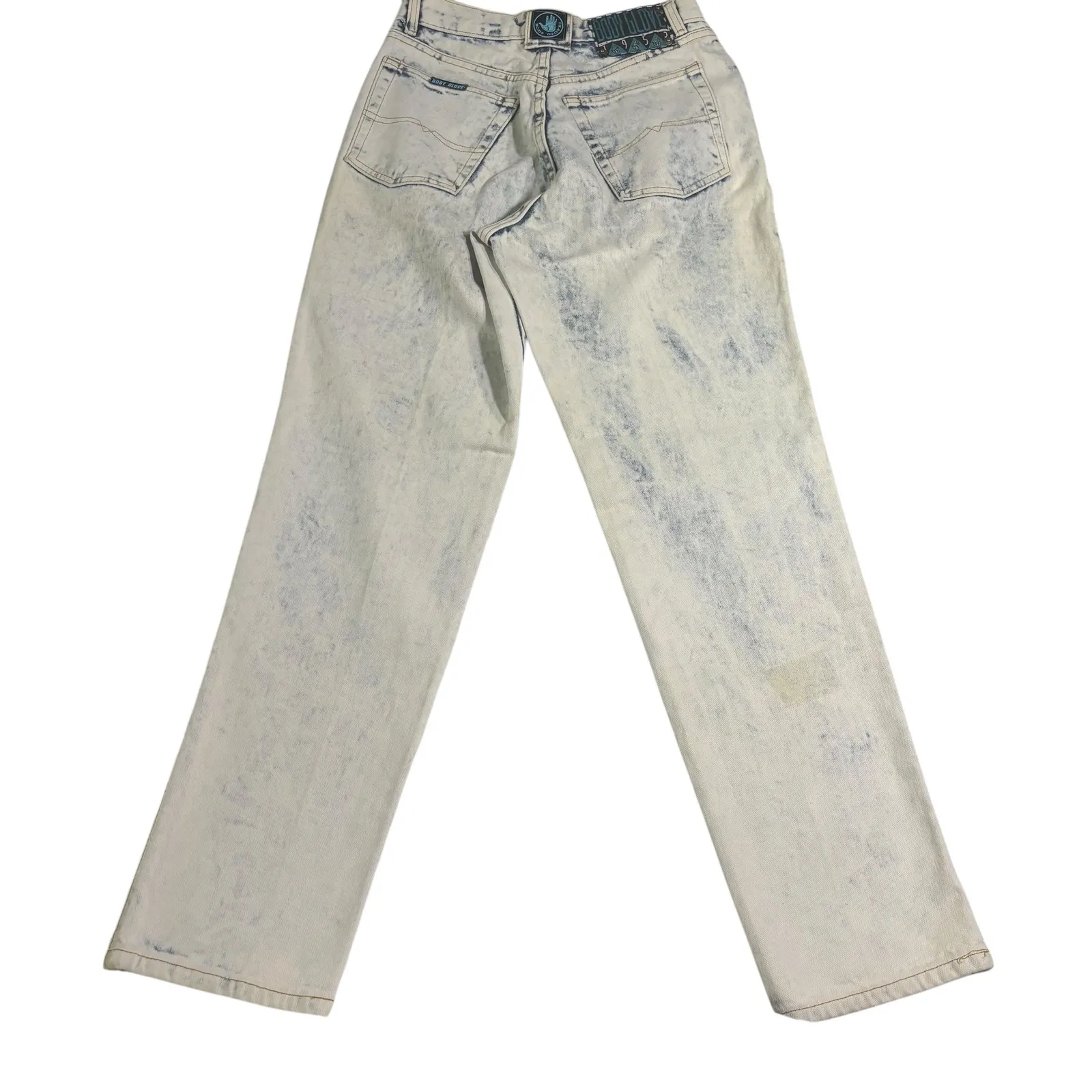Body Glove Acid Wash Jeans‎ Vintage High Waist Denim 90s Grunge 28x32* - Image 2