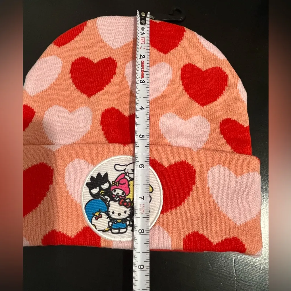 Sanrio Hello Kitty and Friends Heart Allover Print Cuff Beanie - Image 6