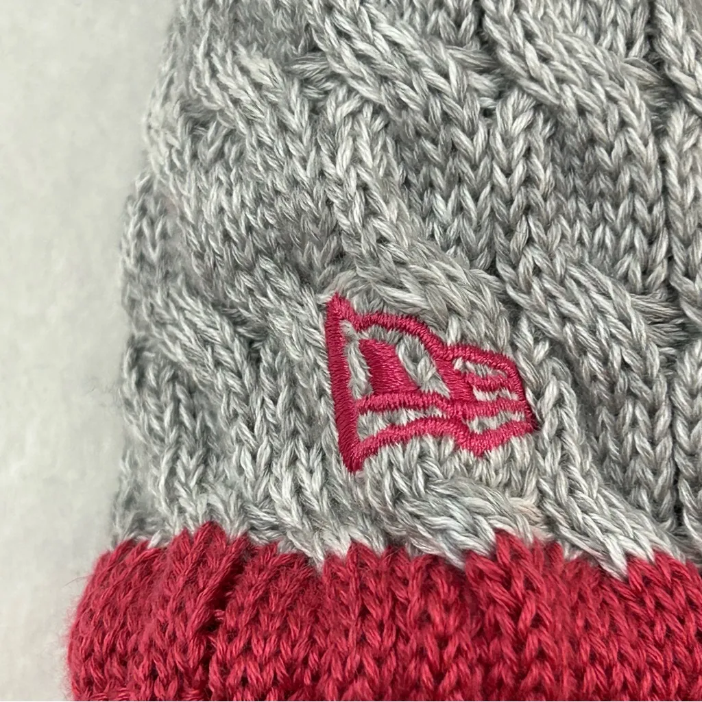 Tennessee Titans NFL New Era Breast Cancer Awareness Knit Beanie Hat Cap Women’s Gray - Image 6