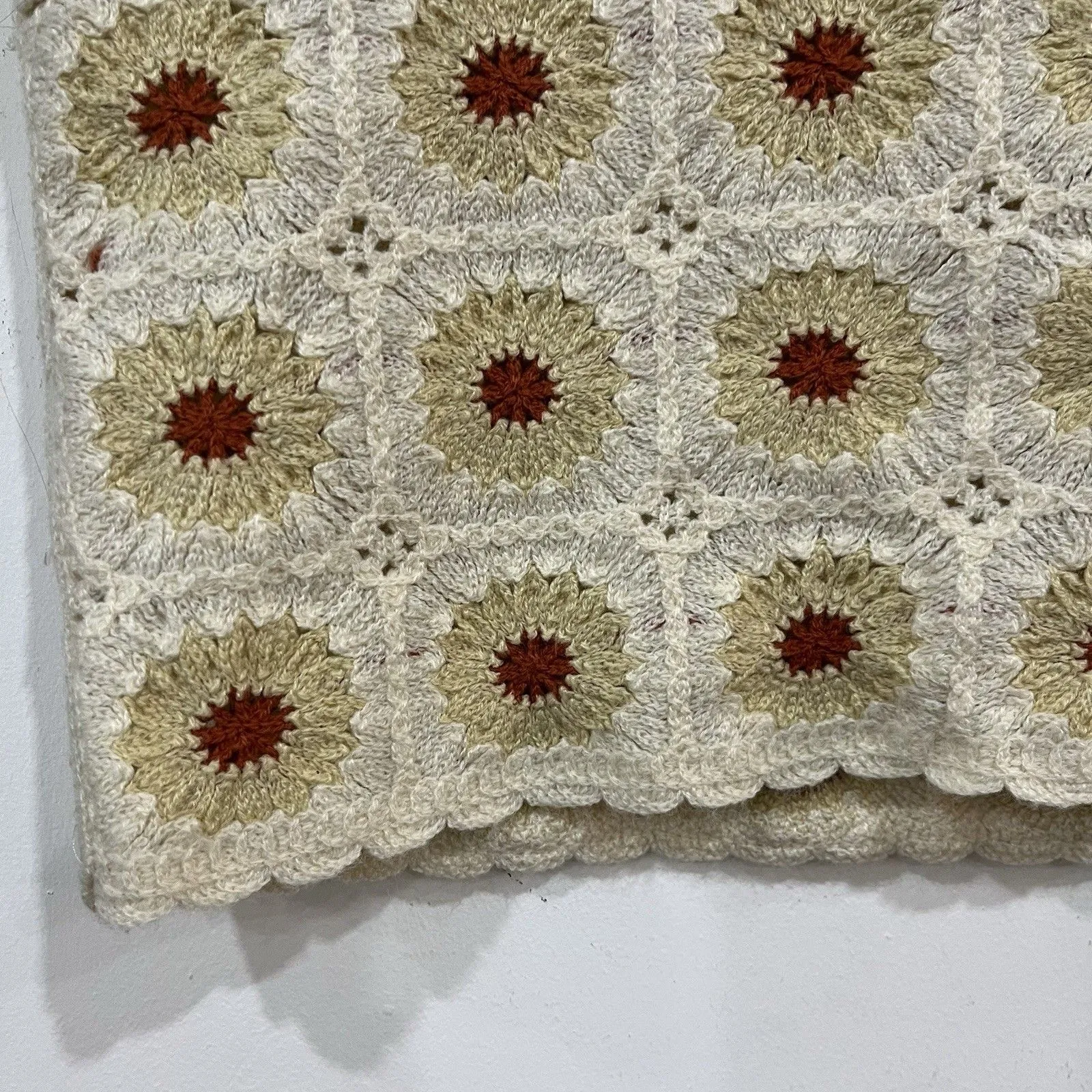 Rebellion Crochet Floral Granny Square Crop Tank Top Size Small Boho Festival - Image 4