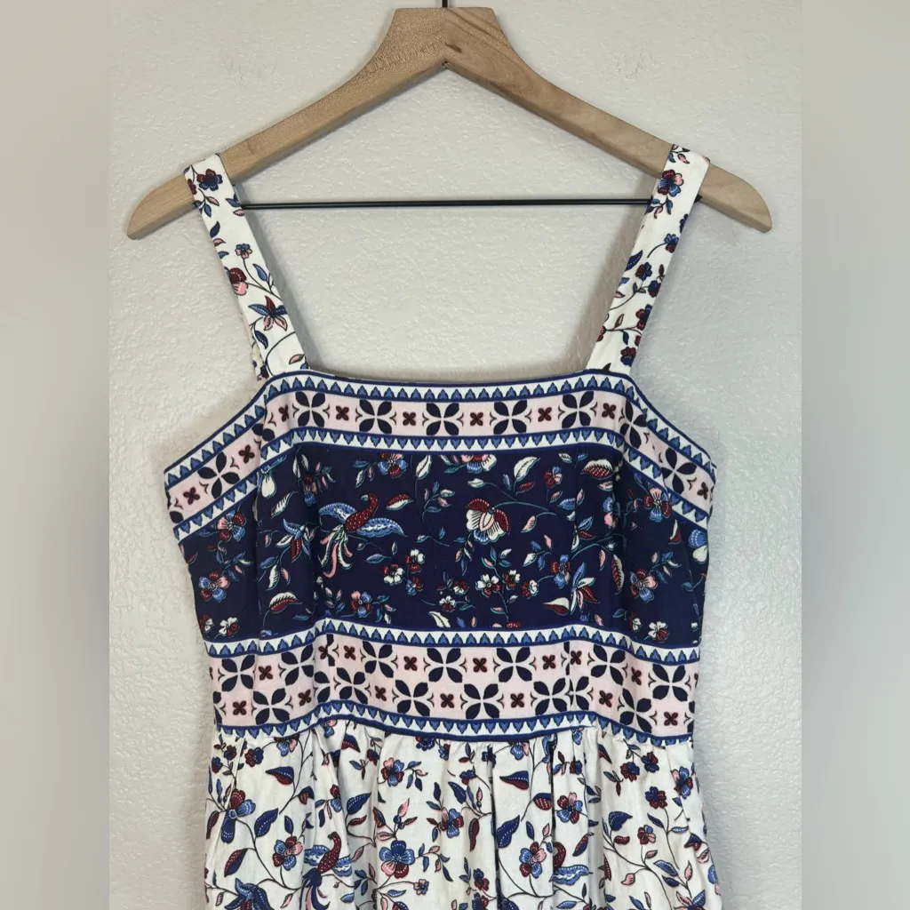 Eliza J Linen Floral Sundress Midi Dress size 8 $148 - Image 9