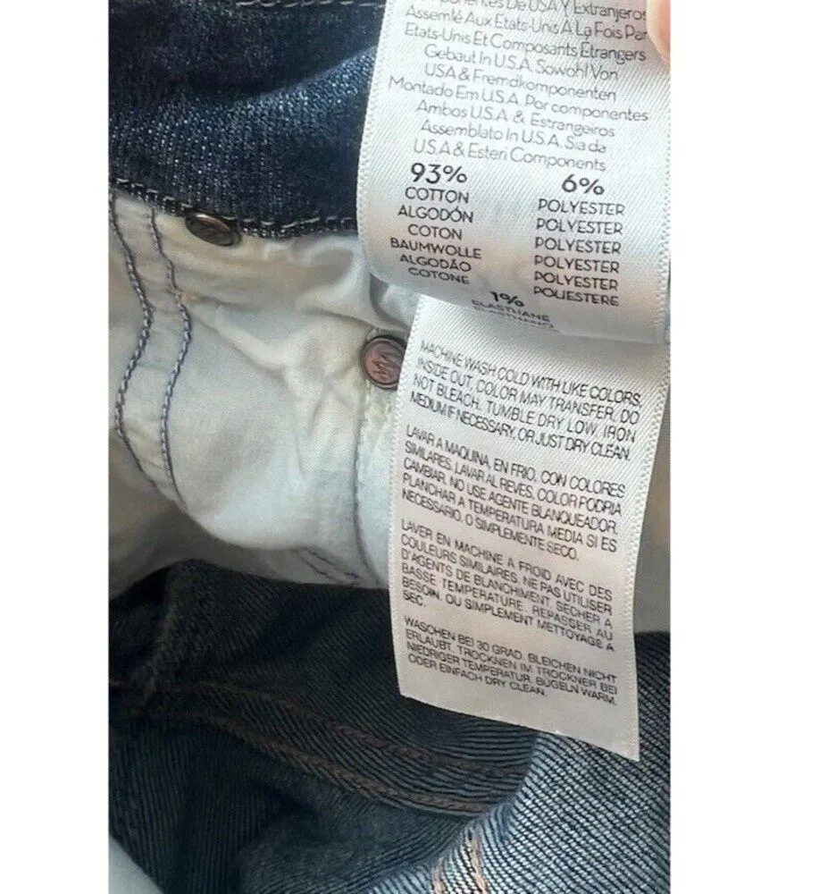 Mother Jeans Women’s Size 26 Blue Looker Ankle Fray Hem Girl Crush Denim - Image 10