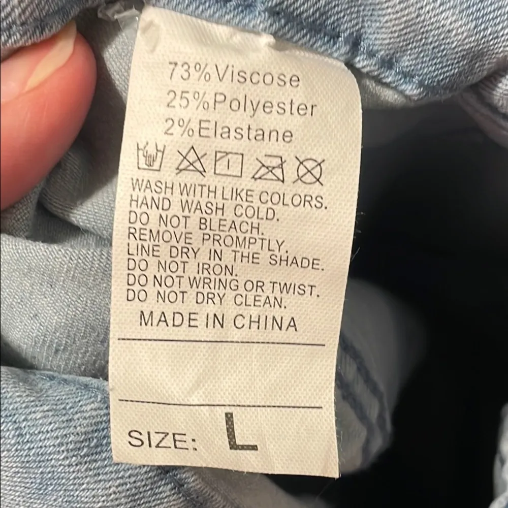 🫦🫦🫦BOGOHO🫦🫦🫦Light Blue Denim Button-Front Skirt - Image 9