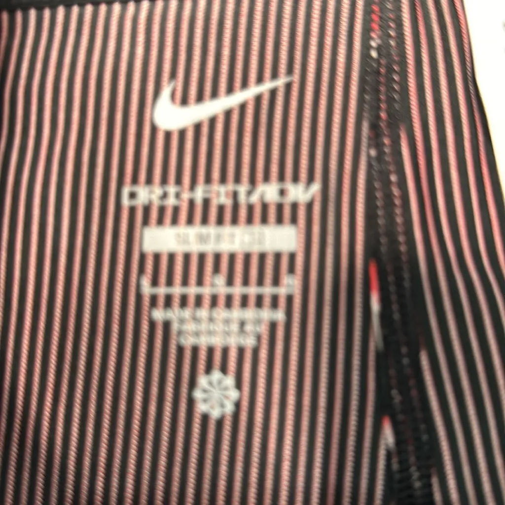Nike Red and Black Striped Shorts - Image 2