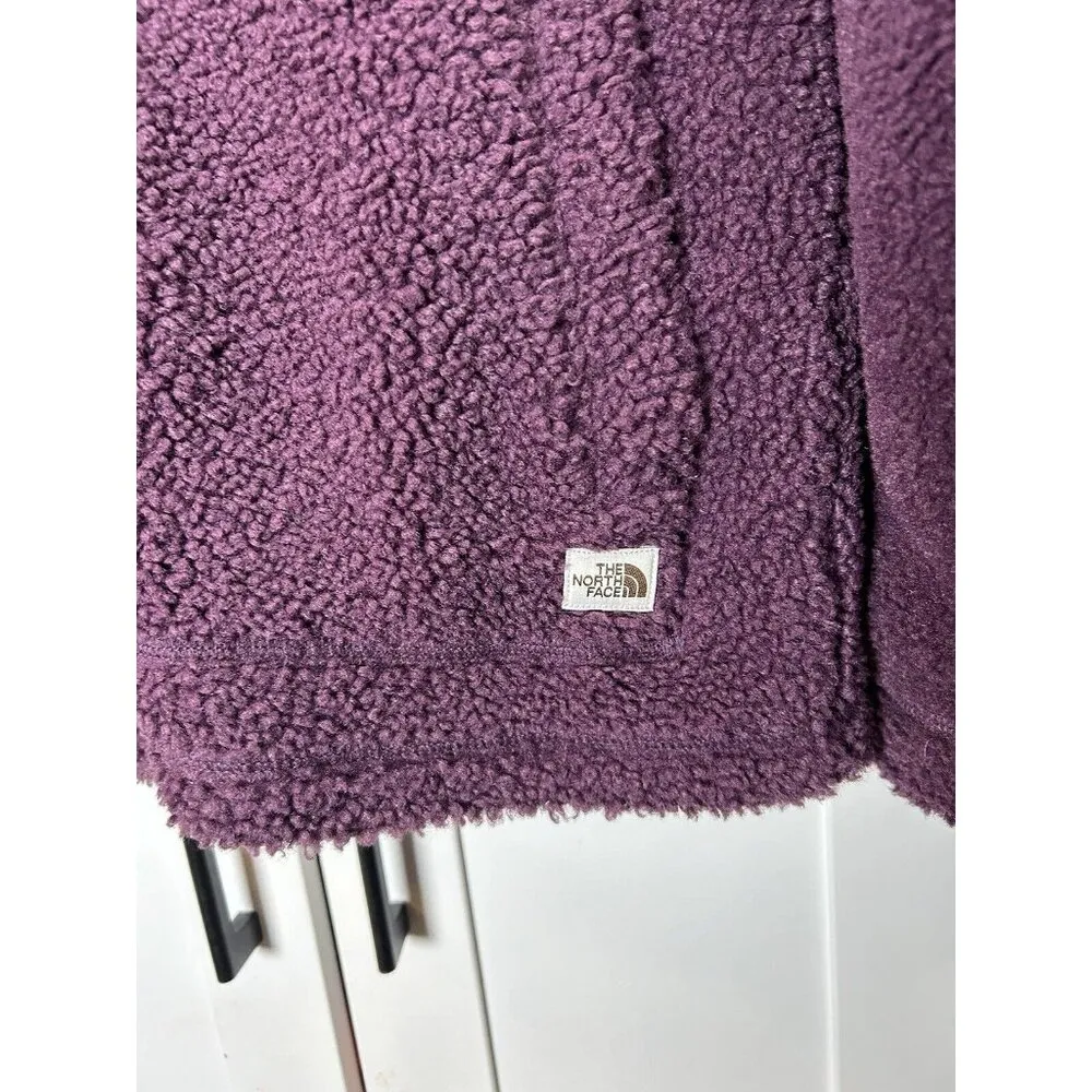 The North‎ Face Women’s Ridge Fleece Heavyweight Full Zip Sweater Jacket Wine M - Image 8