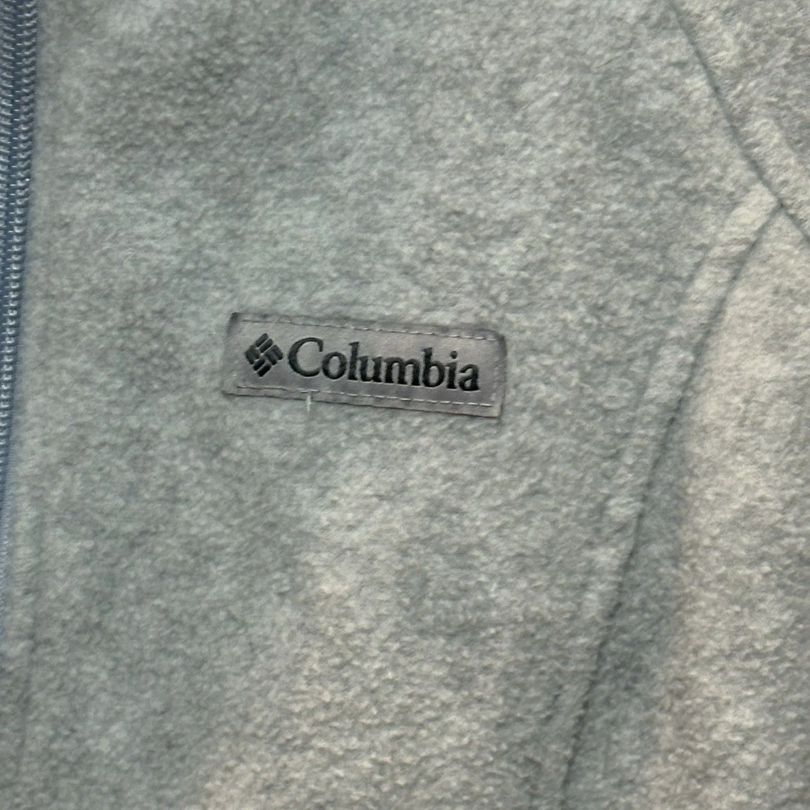 Columbia Jacket Womens Medium  Fleece Full Zip Benton Springs Sportswear Gray - Image 2