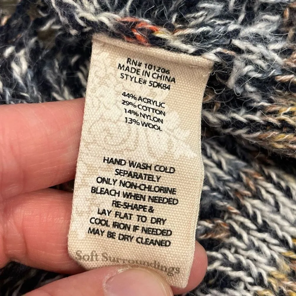 Soft surroundings wool oversized open cardigan - Image 5