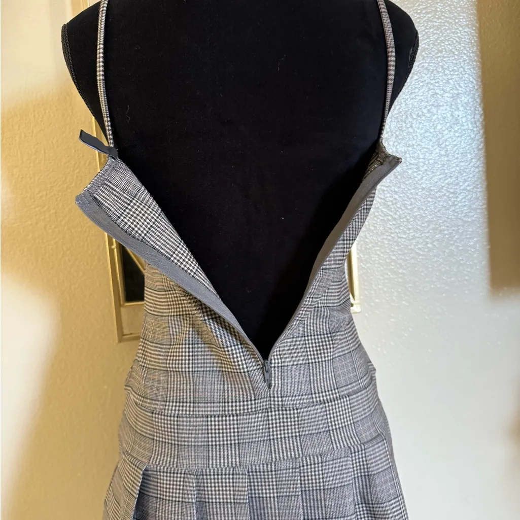 Trend Right Plaid Belted A-Line Mini Dress size small - Image 6