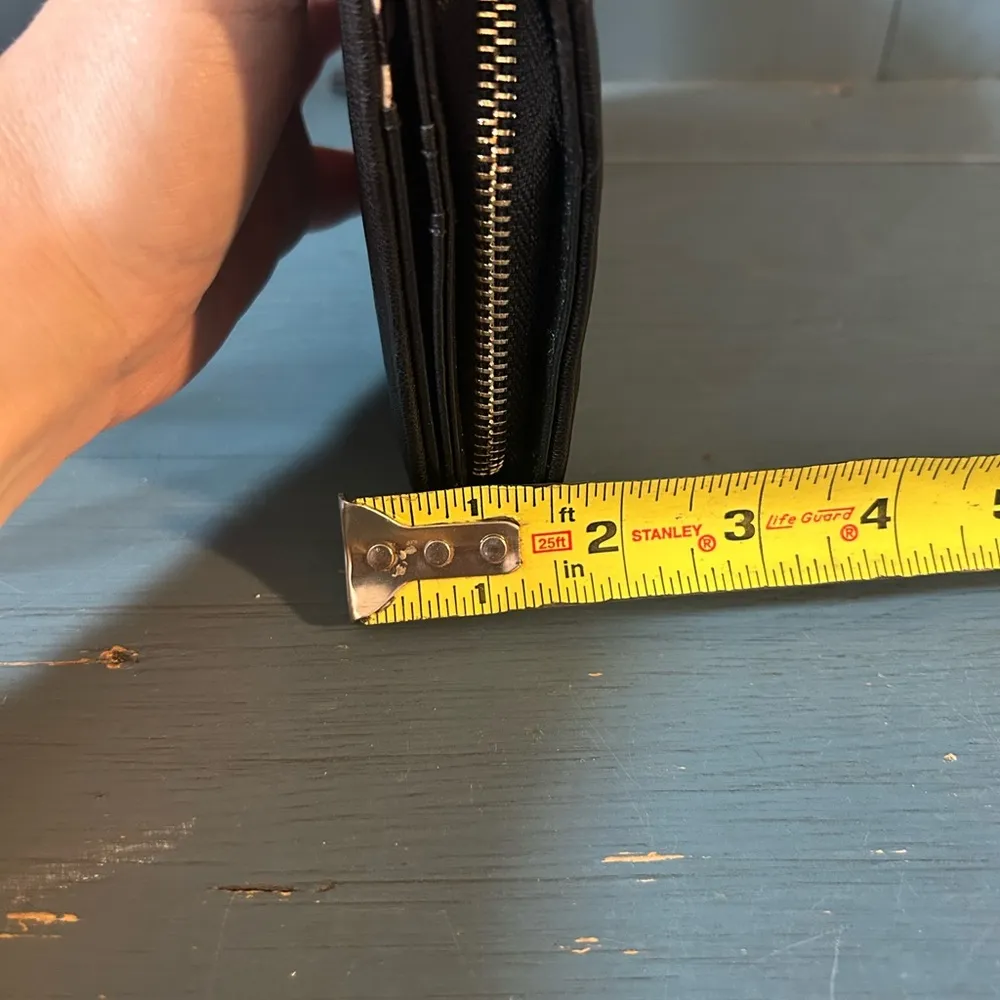 Jessica Simpson Black Faux Leather Wallet - Image 8