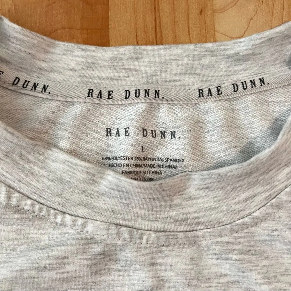 Rae Dunn Positive Vibes Short Sleeve Shirt Women’s Large - Image 2