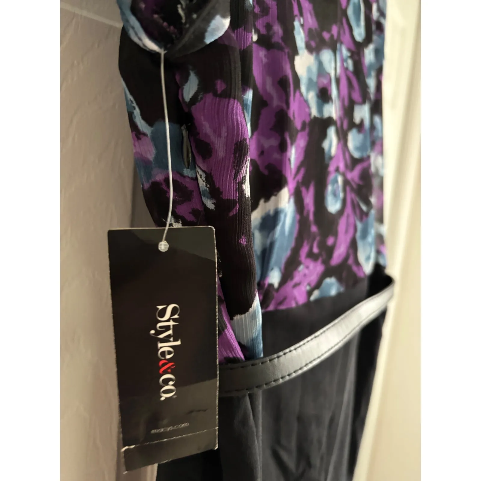 Style & Co Belted floral belted Sheath Dress – Size 8 – NWT - Image 7