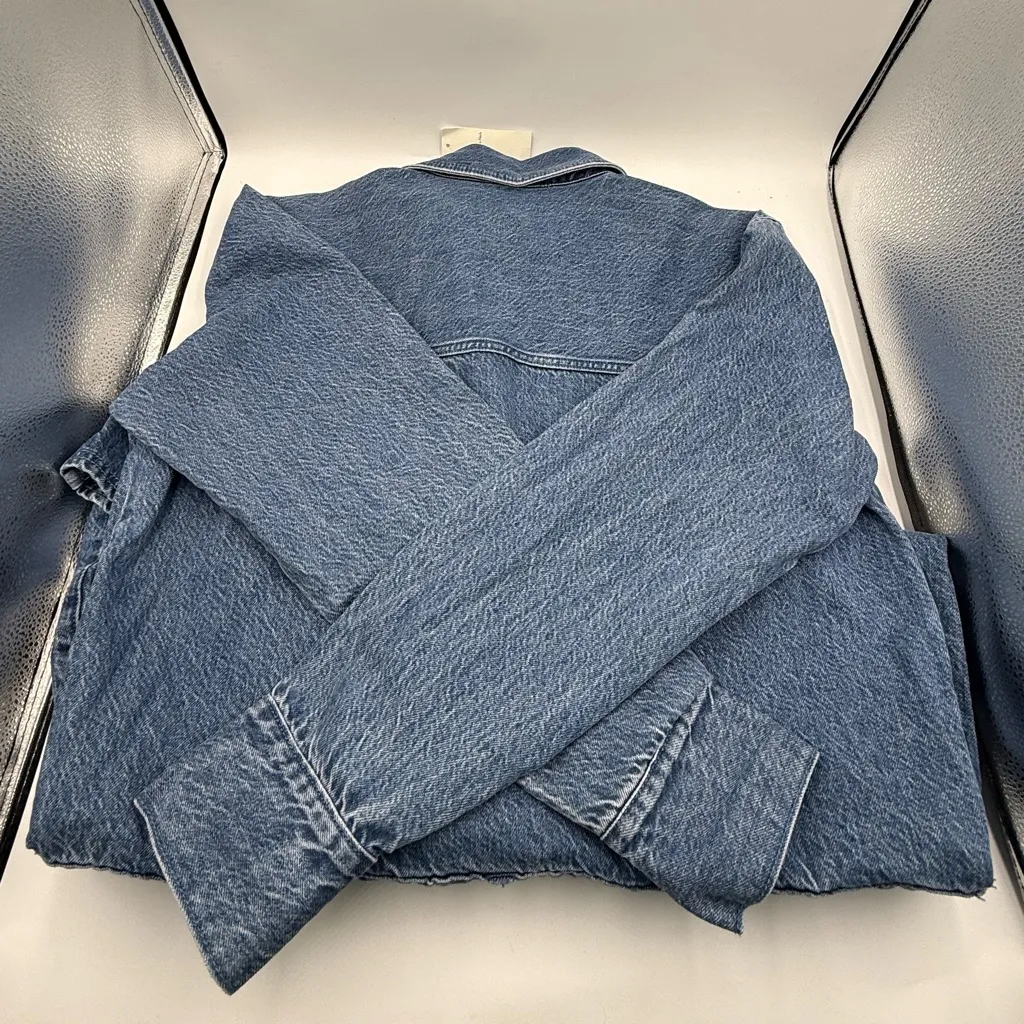 Abercrombie & Fitch Long-Sleeve Denim Shirt Dress - Image 5