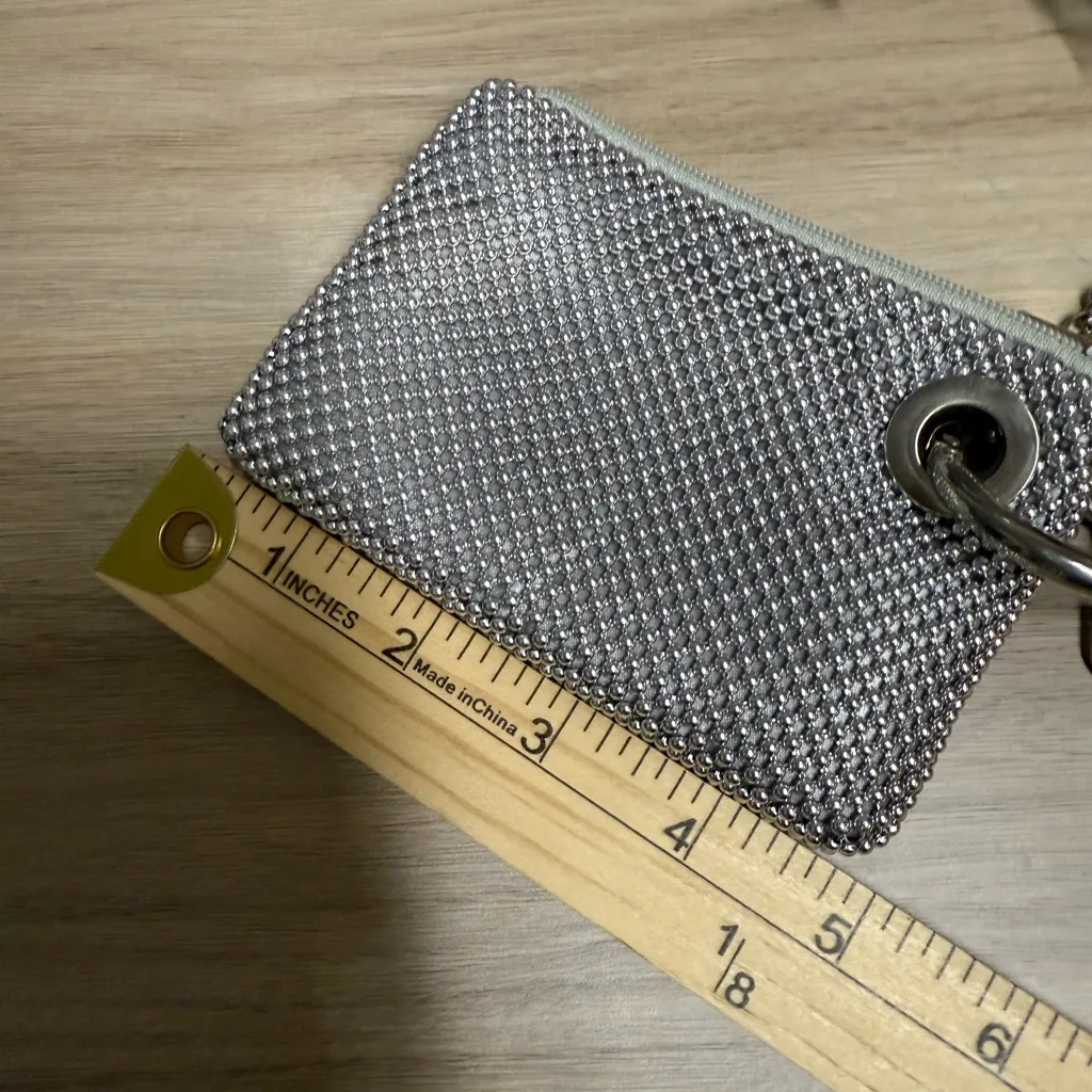 Unbranded Silver Mesh Chain Mail Keychain Wallet - Image 6