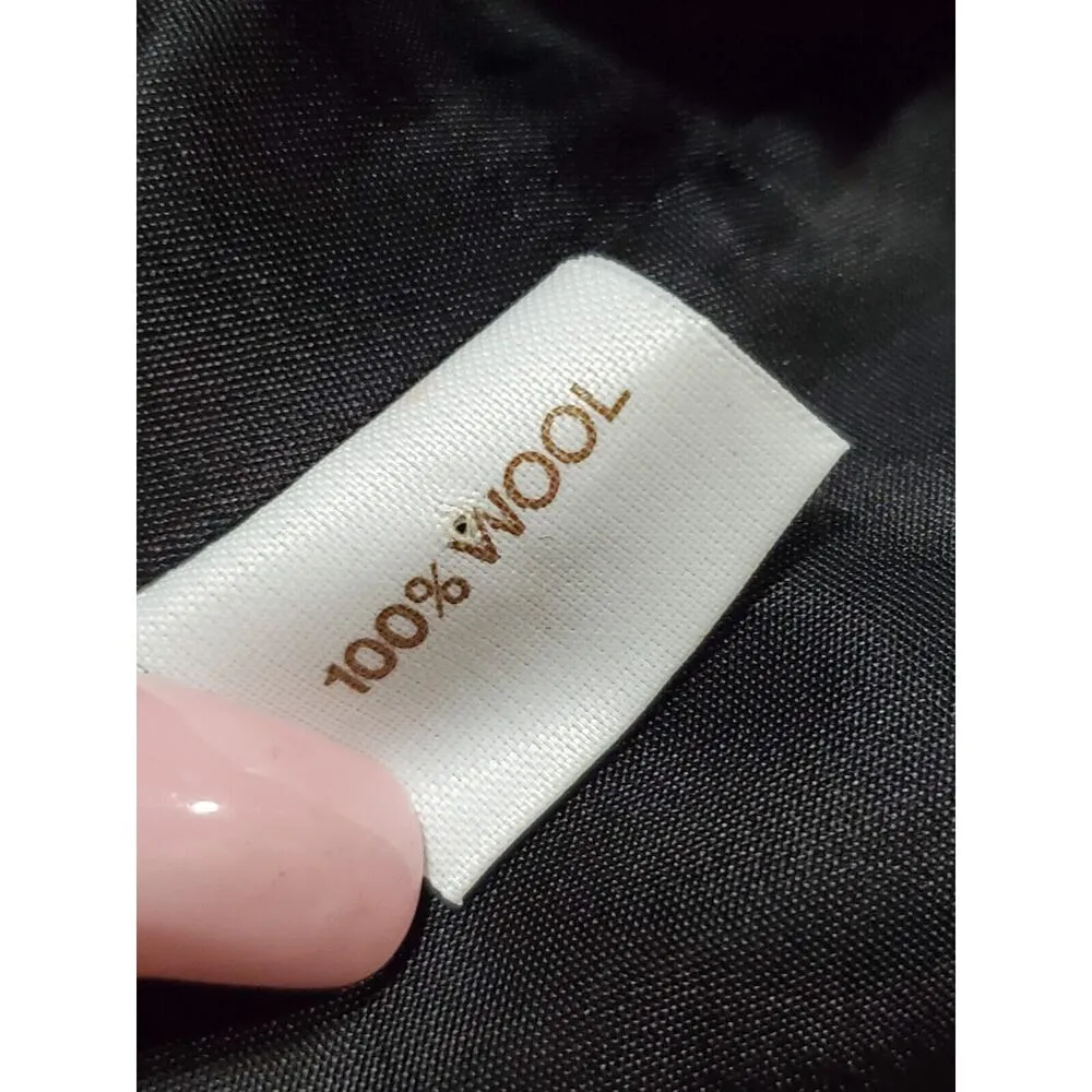 Vintage ONNA Collection Gray Wool Single Breasted Blazer & Skirt 2 Pc's Suit M Size M - Image 13