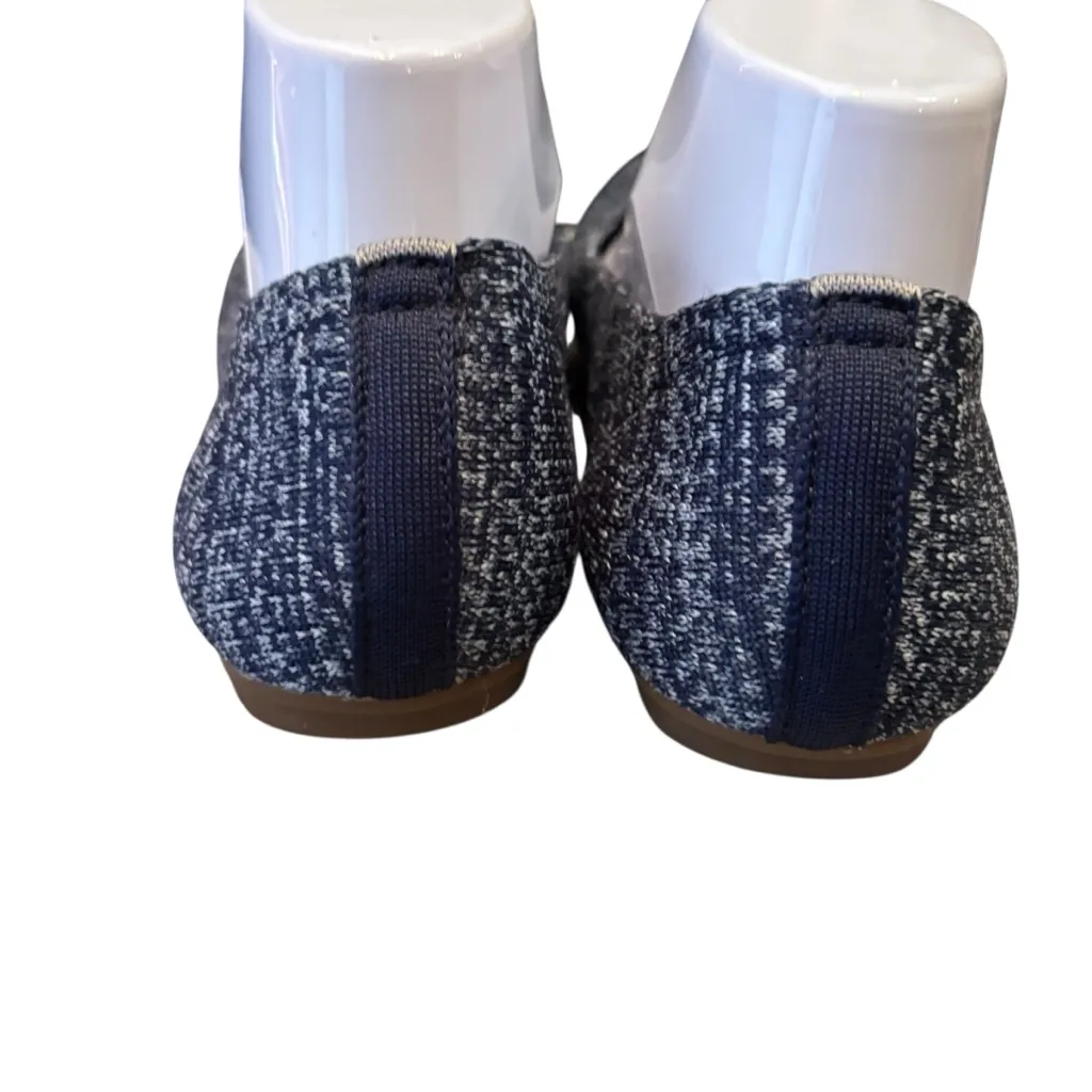 Stylish Blue‎ knit Women's ballet flats Shoes size 9.5 Blue - Image 4