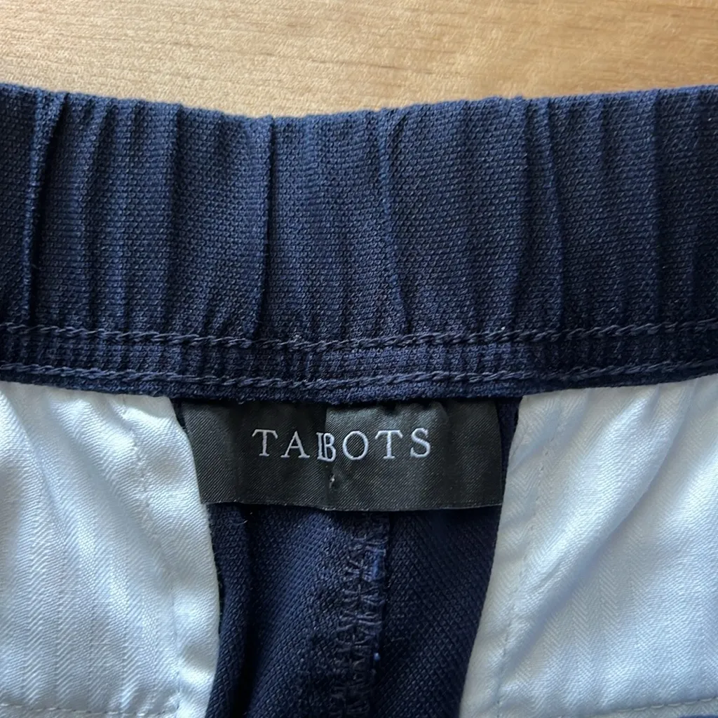 Talbots Mid-Rise Drape Pull On Navy Jogger Pant, XS - Image 8
