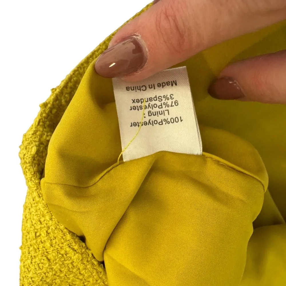 TUCKERNUCK - NWT Chartreuse Tweed Jackie O Classic Vintage Dress Sz S - Image 9