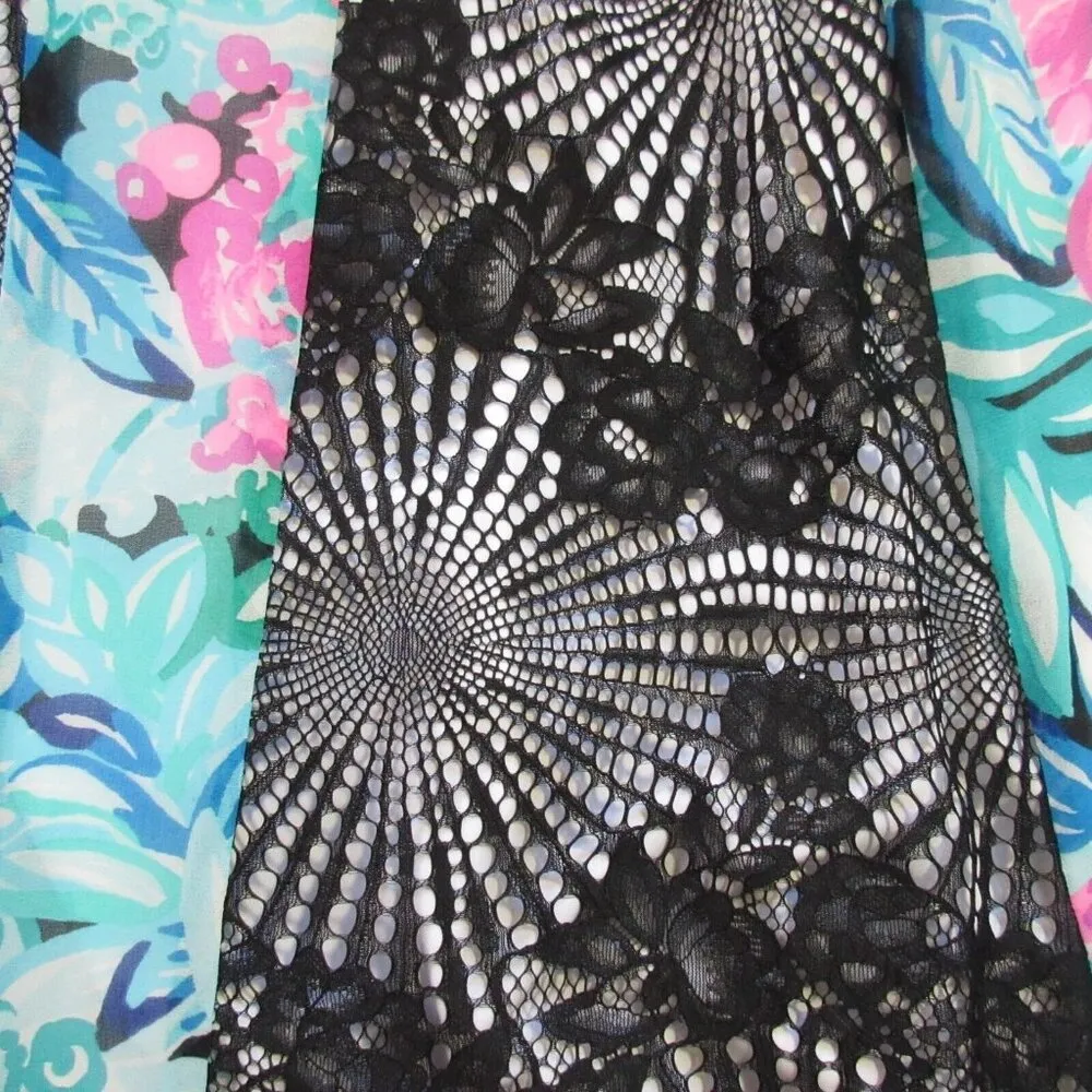 NWT Lilly Pulitzer Janette Maxi in Maldives Green Hype It Up Lace Inset Dress 2 - Image 4