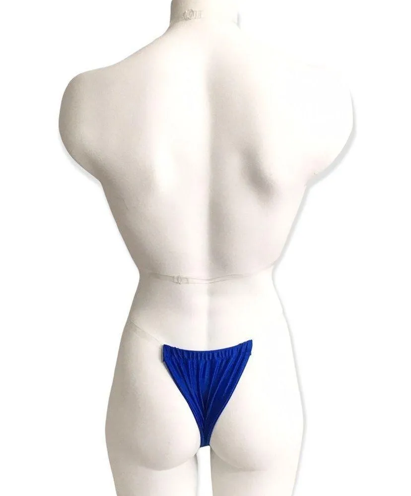 🆕No Tan Line Blue Brazilian Bikini Size M - Image 2