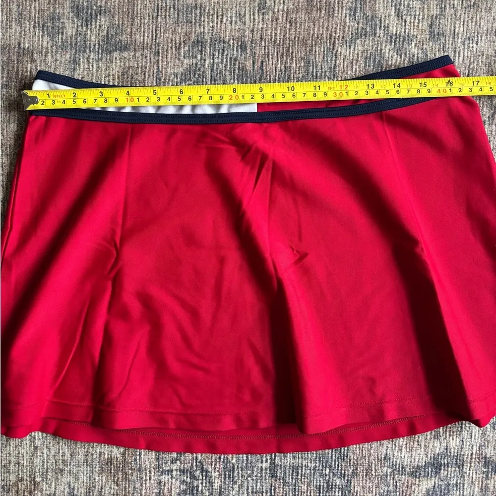 Vintage Tommy Hilfiger Women’s Red Swim Skirt Size L - Image 3