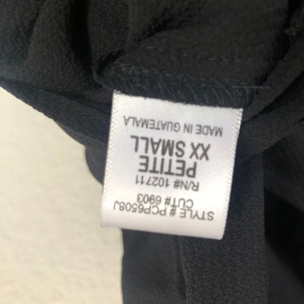 Gibson black draped faux wrap top Size undefined - Image 9