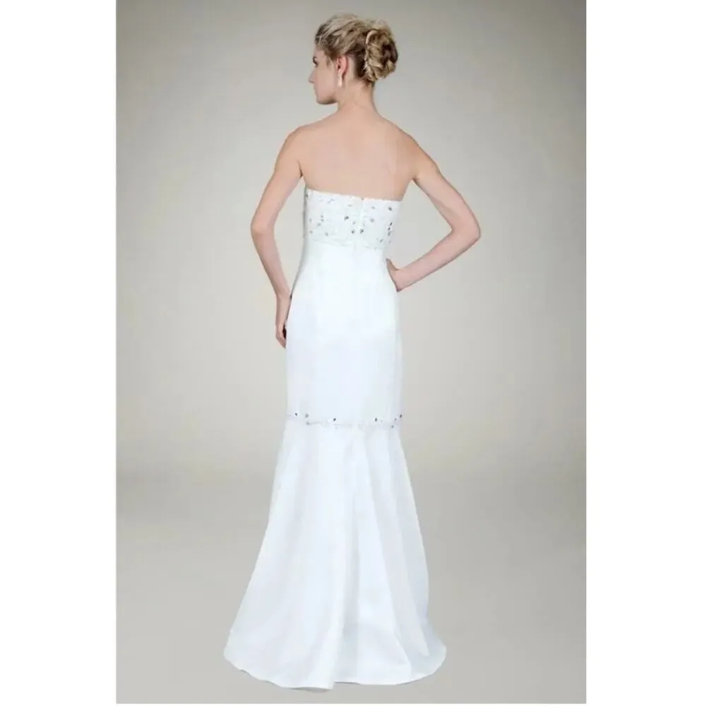 Tadashi Shoji beaded mermaid wedding dress - Image 2