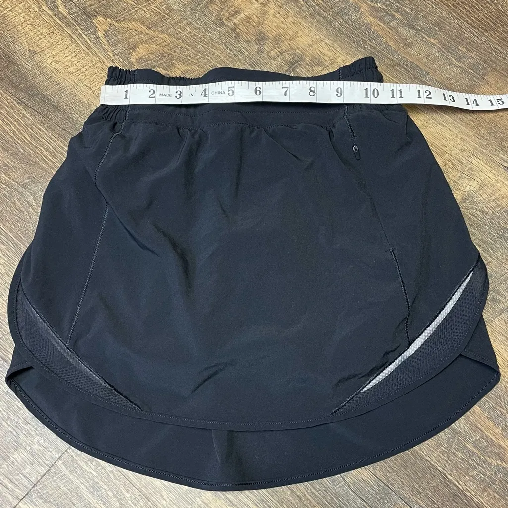 Lululemon Hotty Hot High-Rise Skirt Womens 2 Skort Running Gym Athletic Black - Image 4