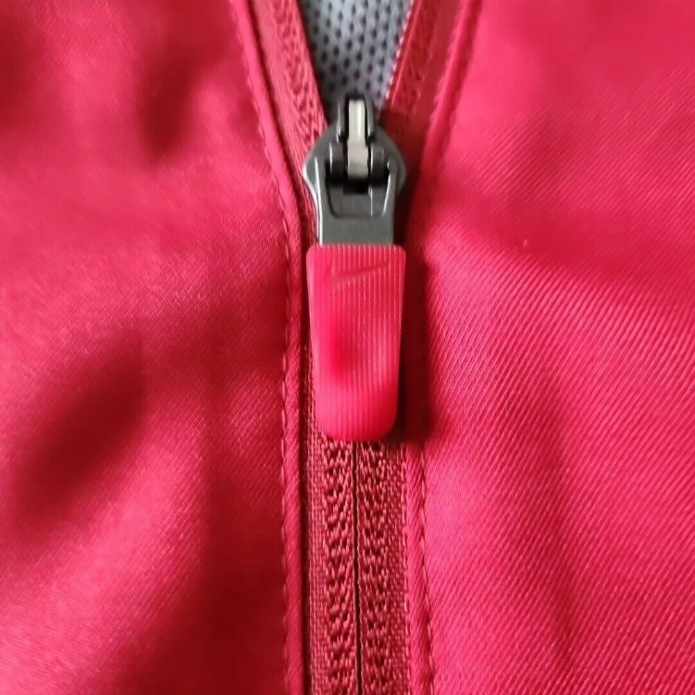 Nike Dri-Fit Alabama Crimson Tide Zip Stowaway Hood Track Jacket Womens Size M - Image 10