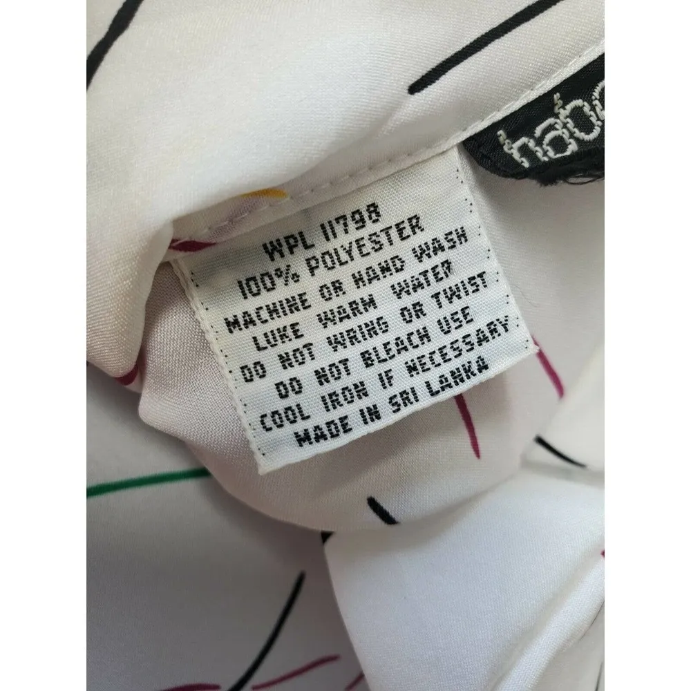 Haberdashery 100% Polyester Collared Top Dress White Size M - Image 7