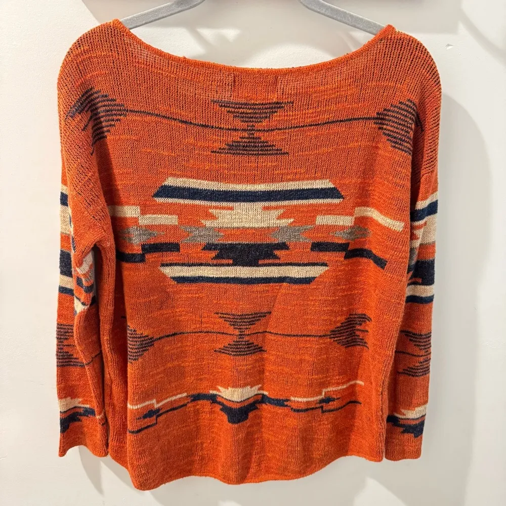 Ralph Lauren Denim & Supply Southwestern Aztec Knit Hi Low Sweater XS - Image 4
