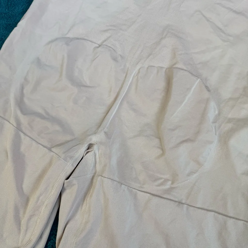 SPANX OnCore Sculpting High Waisted Mid Thigh Shorts Size 3X Nude Beige PS1915 - Image 6