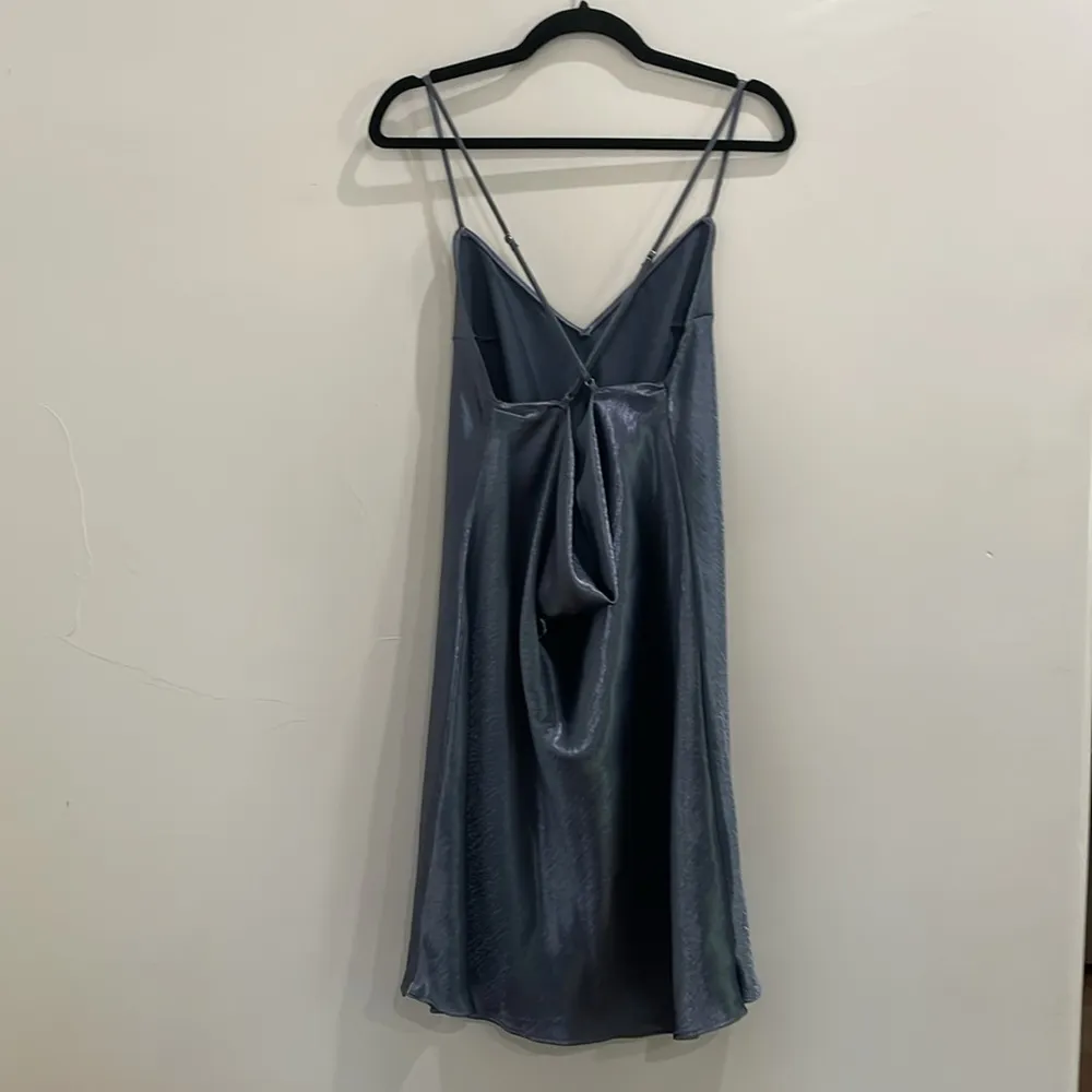Victoria's Secret Satin Slip Dress Gray-Blue Size XL - Image 4