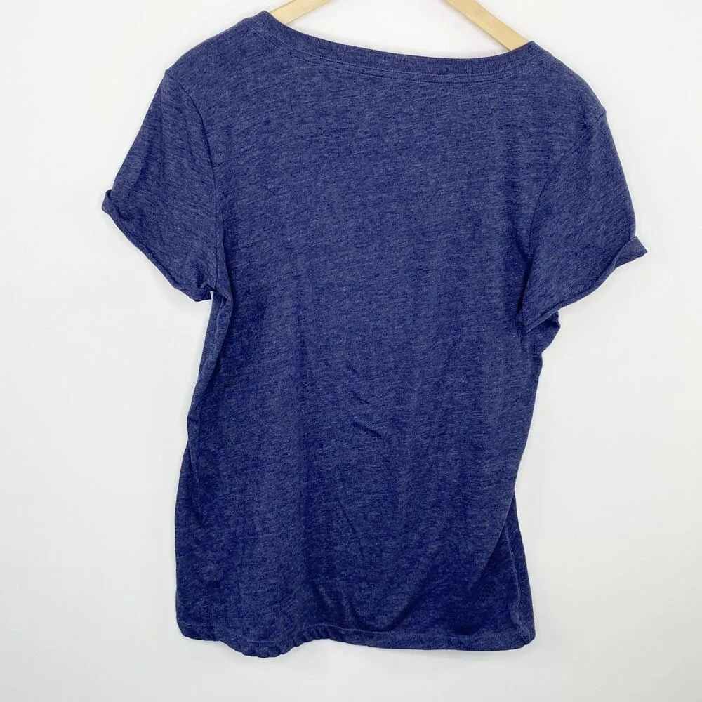 NFL Team Apparel Denver Broncos Blue Short Sleeve T-Shirt Women's Size Large L - Image 2