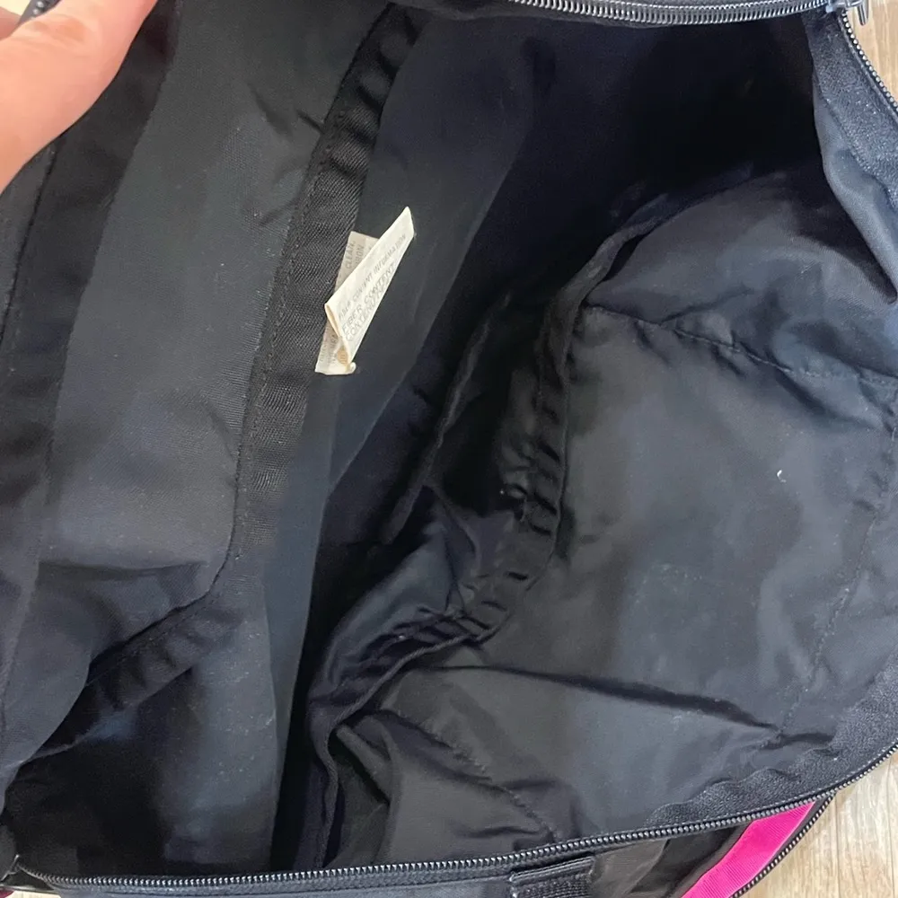 The North Face Lumbar Fanny Pack Waist Pack Hiking Backpacking Bag black pink - Image 9