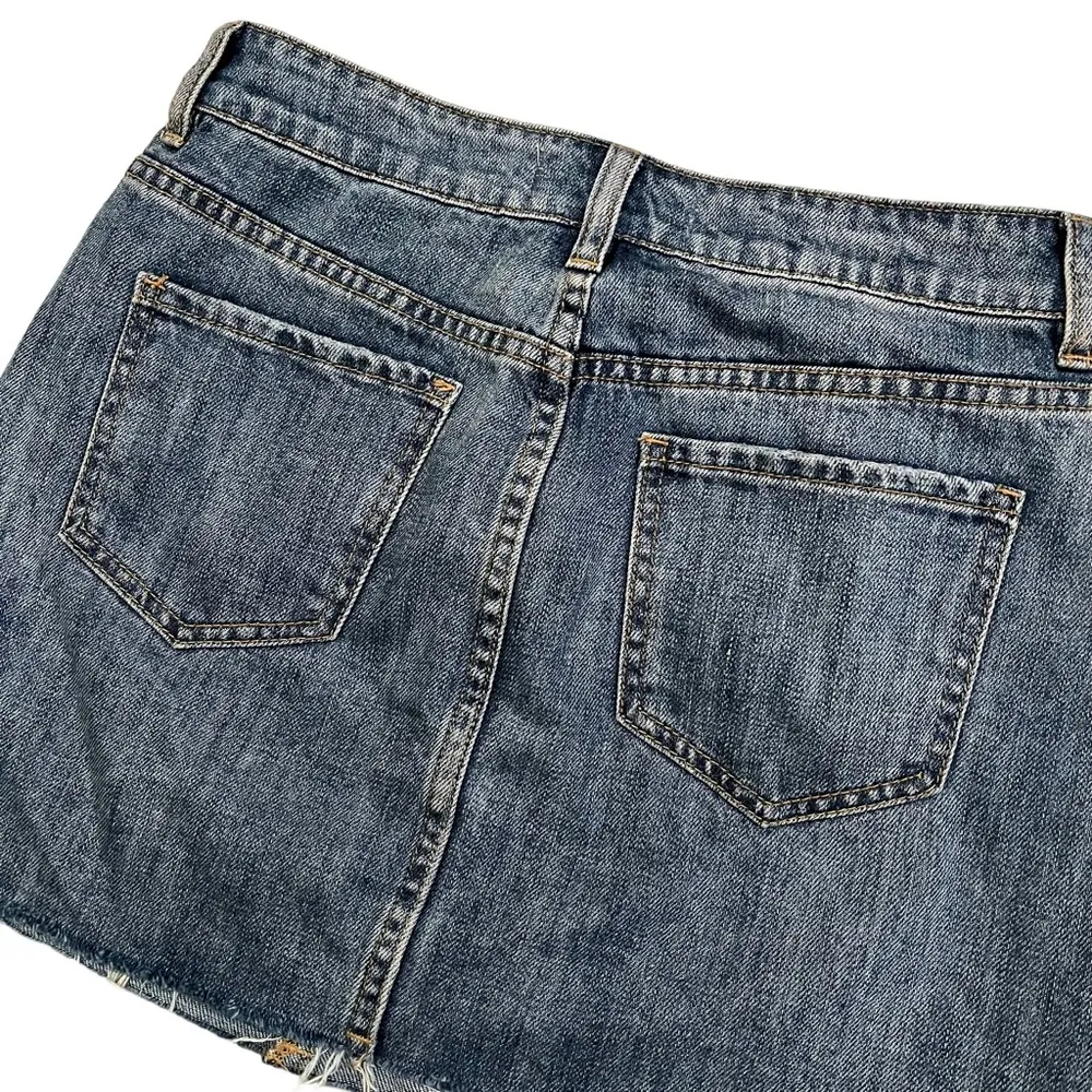 PacSun Distressed Fringe Hem Mini Skirt, Sz 26 - Image 6