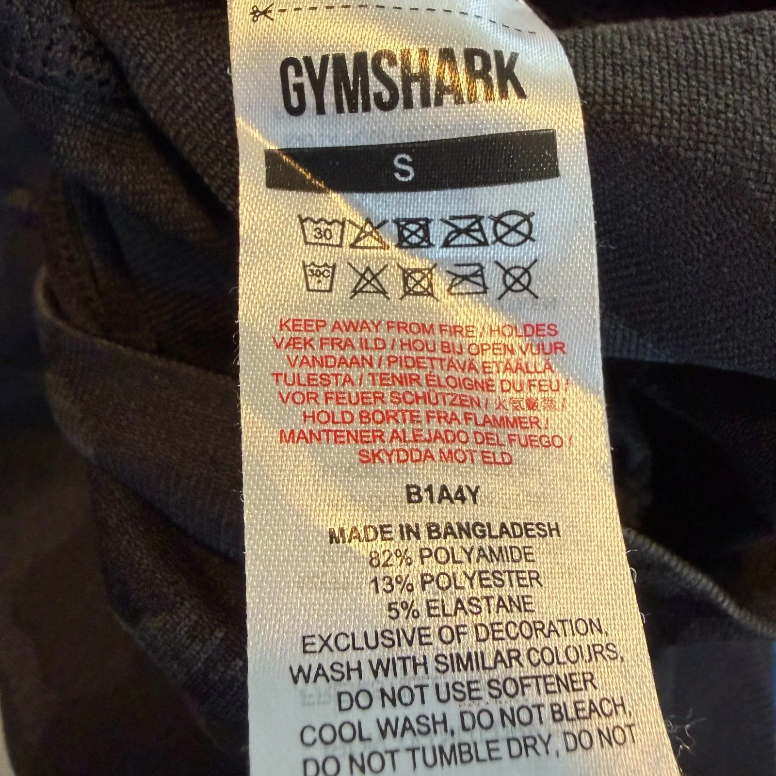 NWOT GYMSHARK Black Adapt Camo Seamless High Waist Shorts Womens Small - Image 6