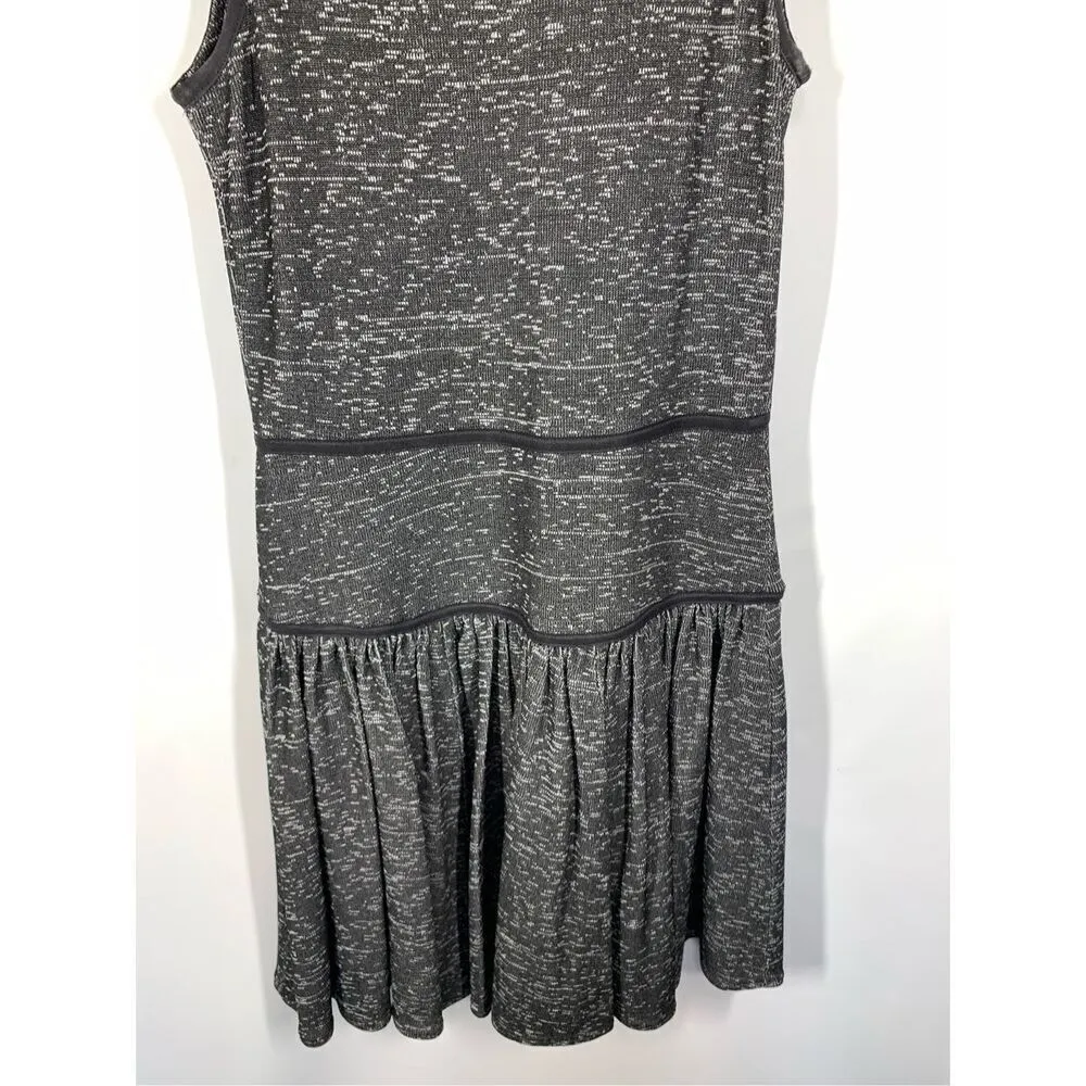 Tibi Women's Sleeveless Pleated Fit and Flare Midi Dress Heather Gray Size 4 - Image 3