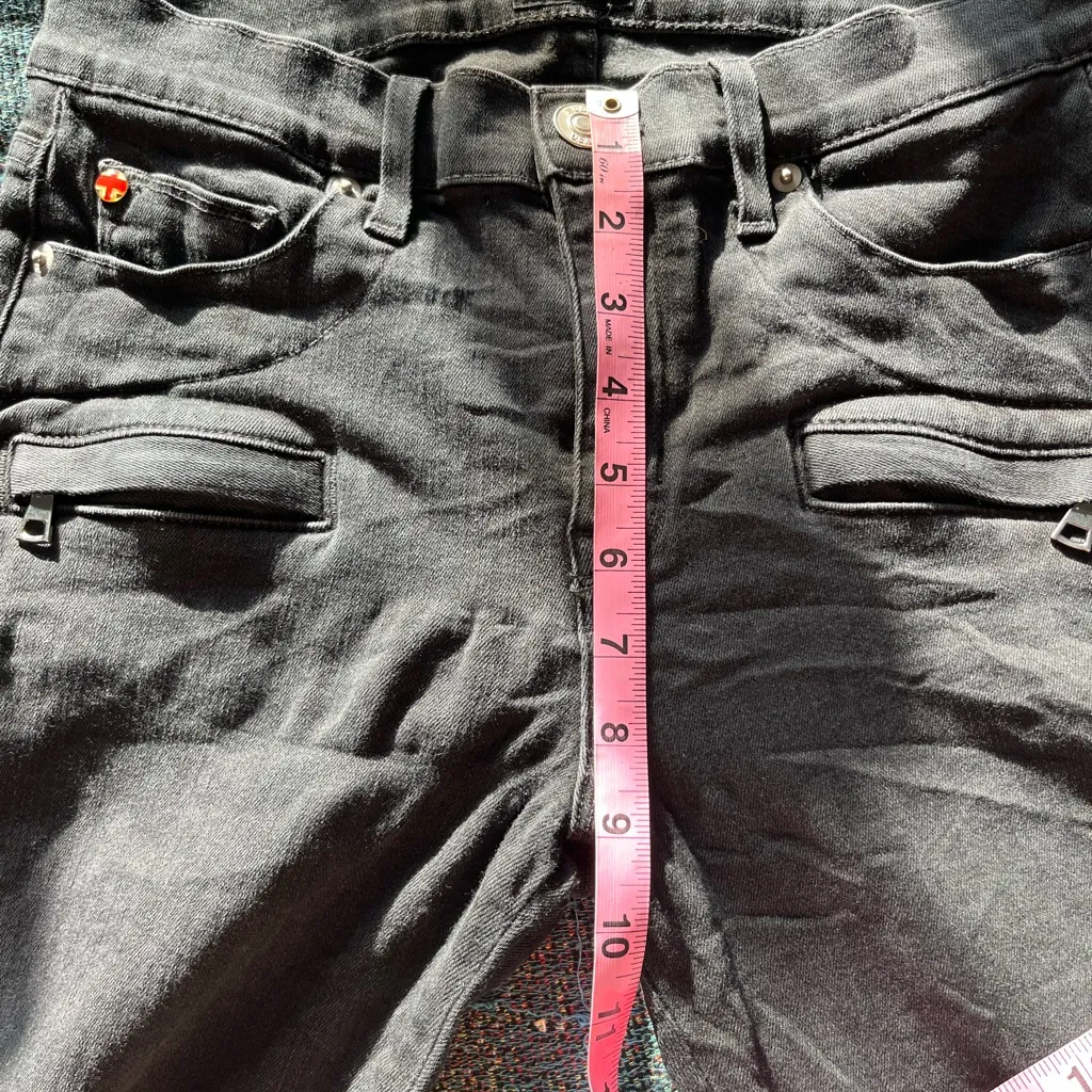 Hudson Roe Mid Rise Ankle Super Skinny Jeans Women’s 28 Dark Gray Stretch Denim - Image 12