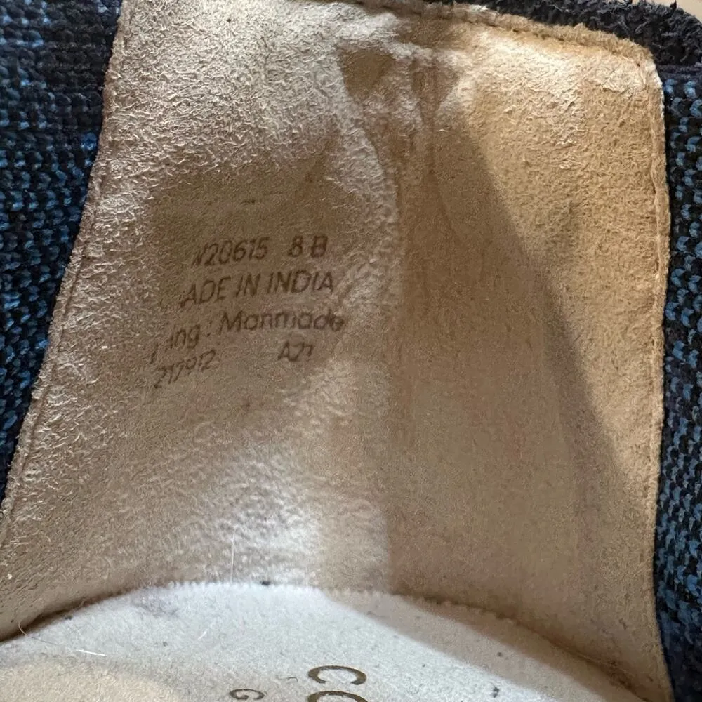 Cole Haan Cloudfeel Stitchlite Espadrille Sz 8 blue leopard knit shoes - Image 8