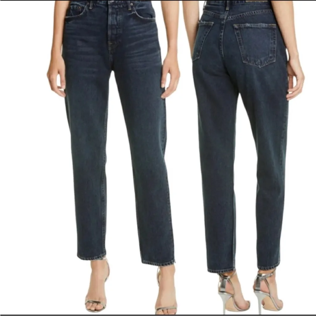 NWT GRLFRND Devon Into the Abyss Black Mom Jeans 24 - Image 2