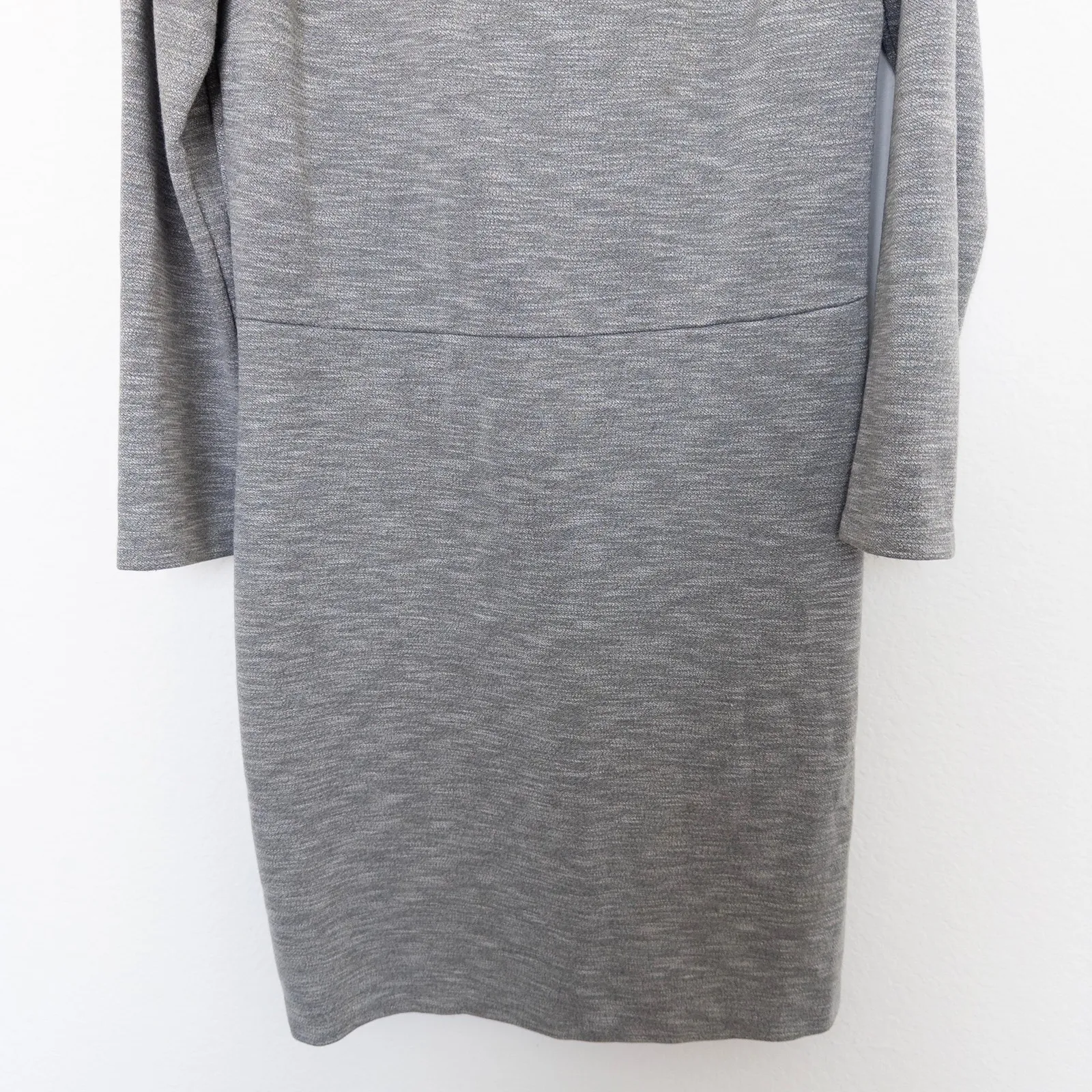 Old Navy Womens Dress Size L Gray Long Sleeve Sheath Work Office Minimalist‎ - Image 4