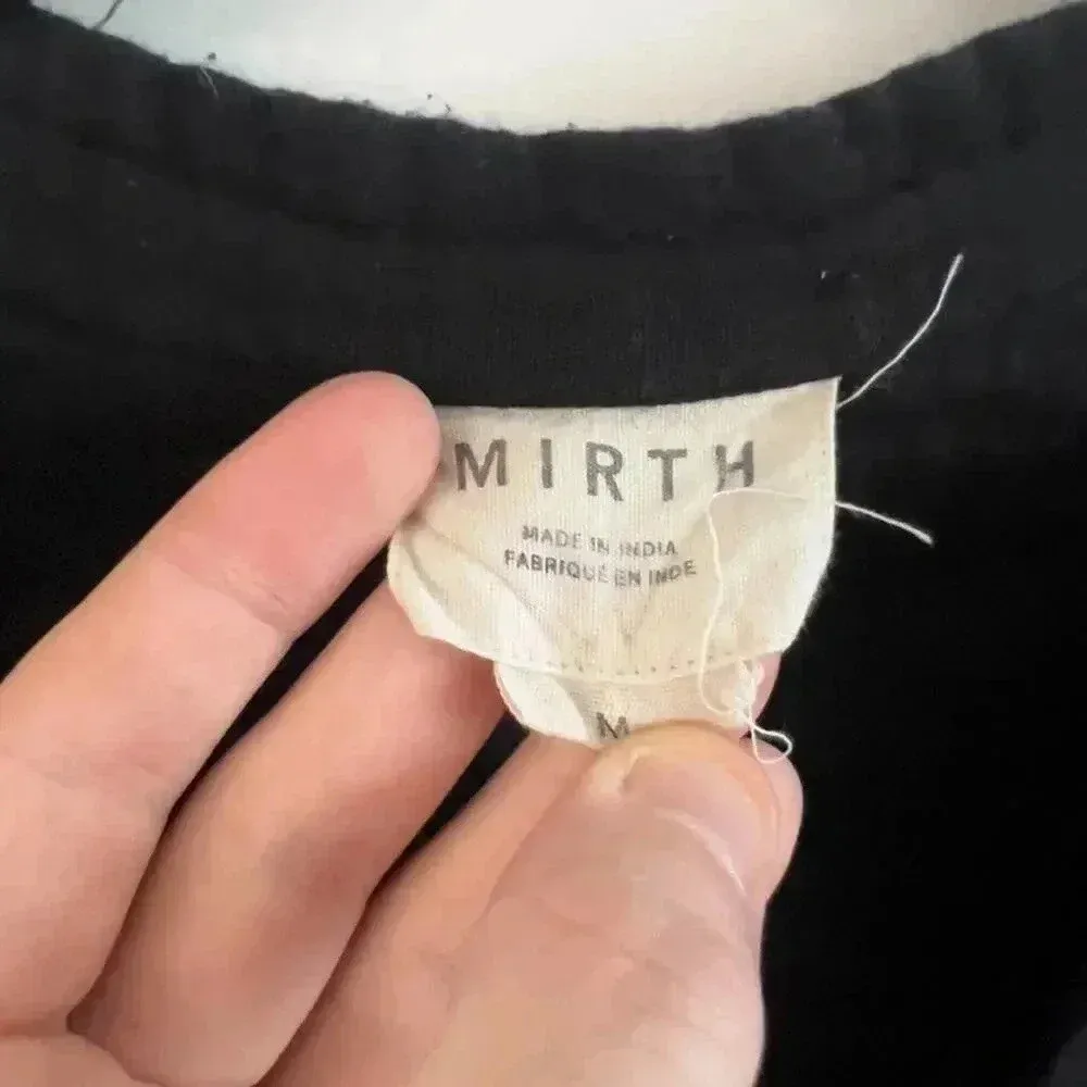 MIRTH Midi Black Waist Tie Dress Size Medium - Image 2