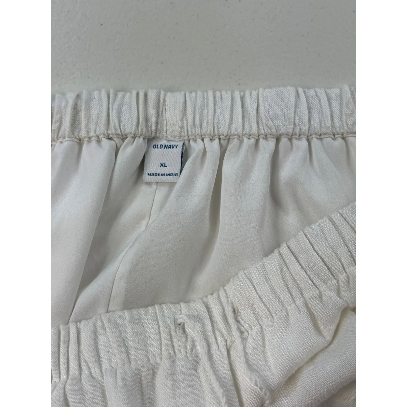 Old Navy Womens‎ Off Shoulder Dress White Embroidered Tassel Casual XL - Image 3