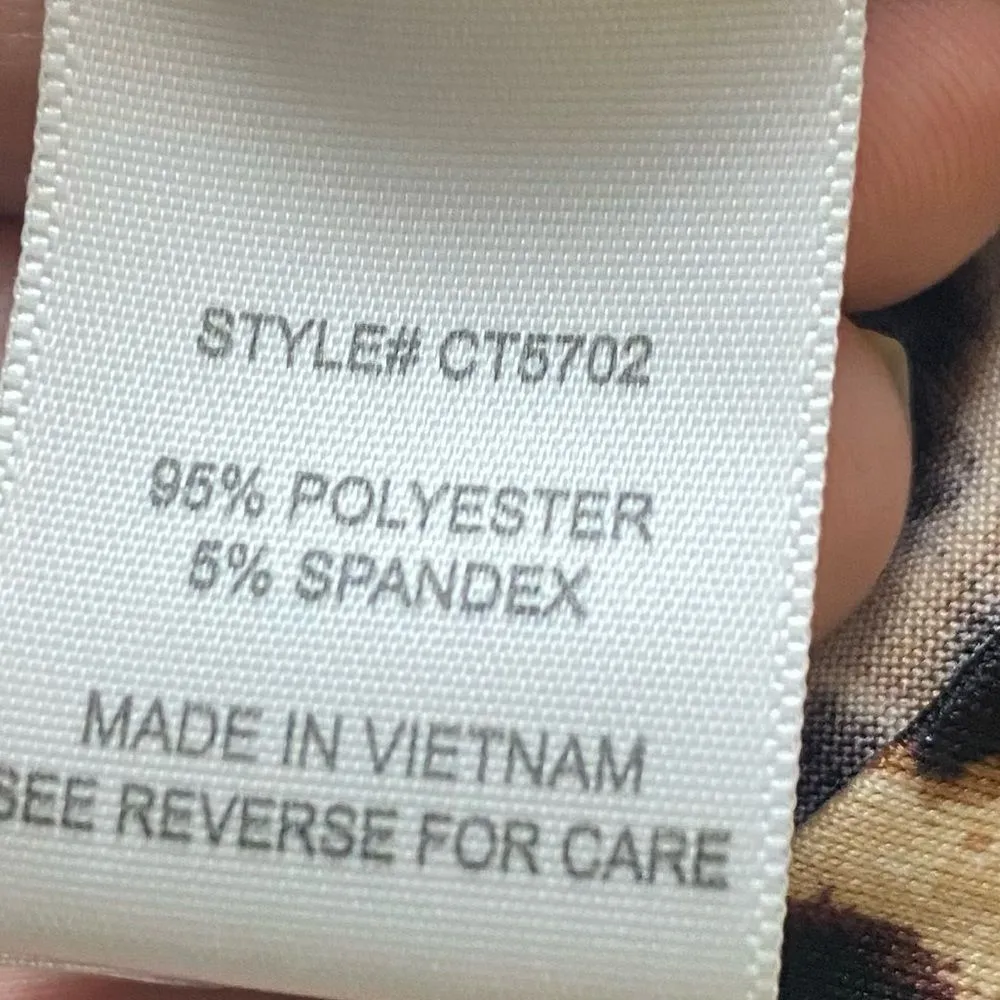 indigo. Always Animal Print Cheetah Print Blouse Size M/L - Image 6