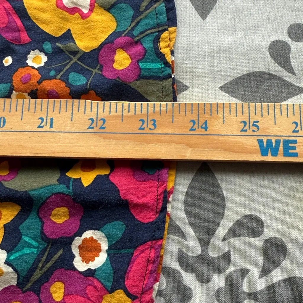 Talbots Multicolor Floral Long Sleeve Flowy Blouse XS BLUE PINK YELLOW‎ GREEN - Image 14